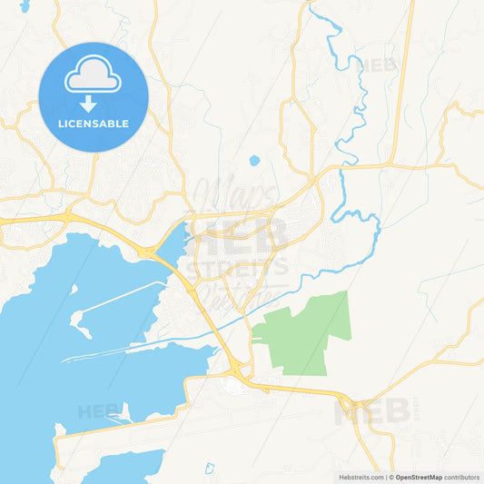 Le Lamentin, France Vector Map - Classic Colors