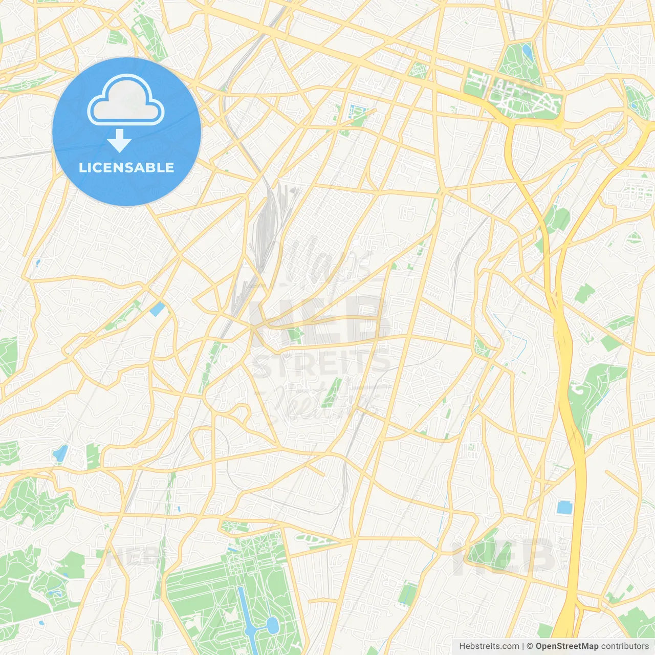 Bagneux, France Vector Map - Classic Colors