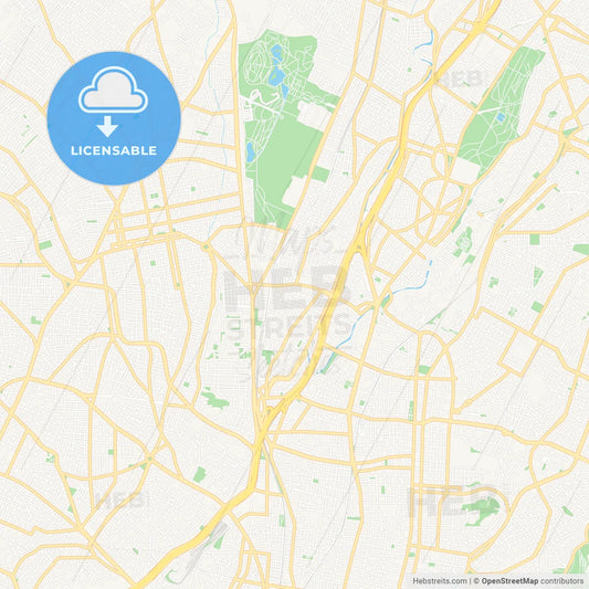 Agioi Anargyroi, Greece Vector Map - Classic Colors