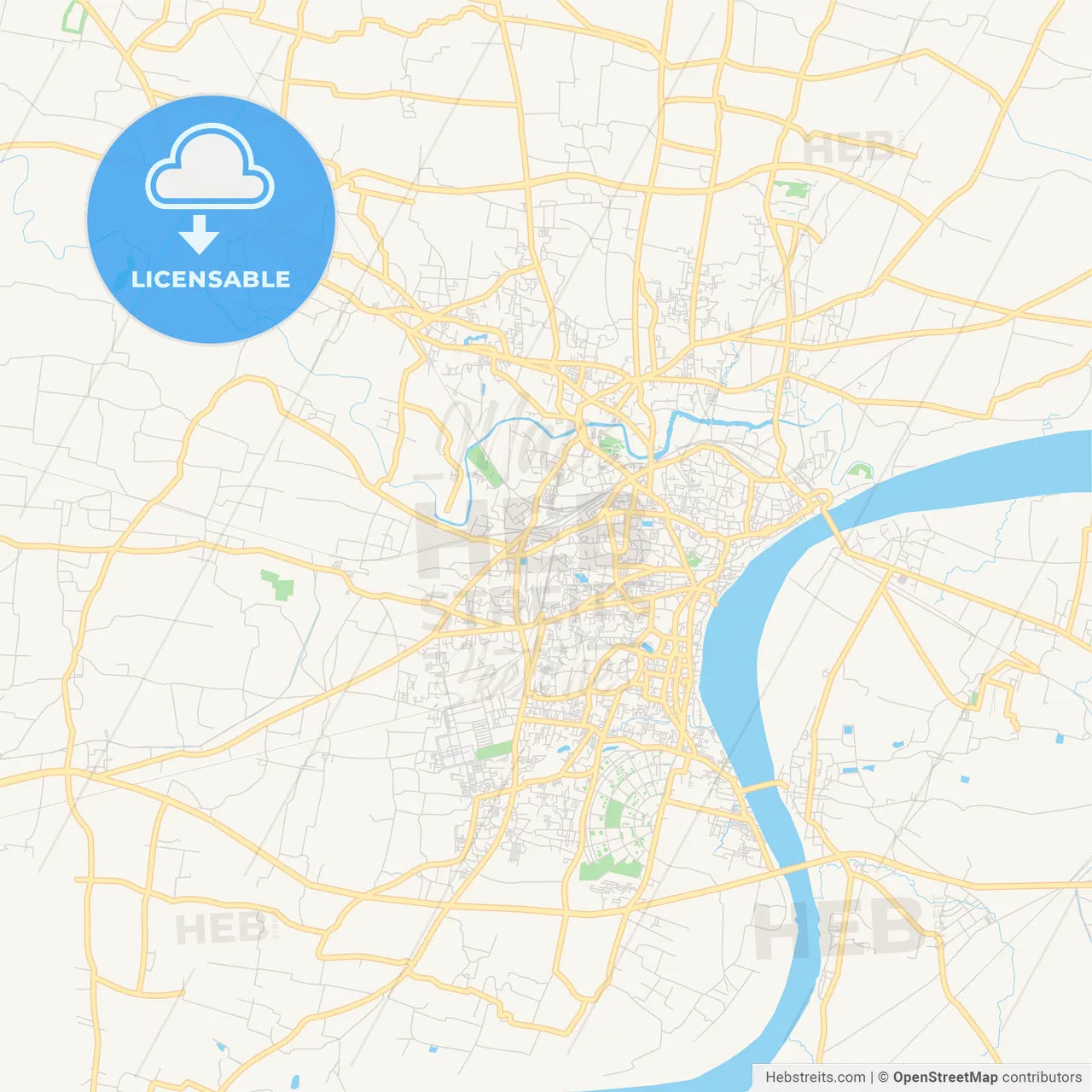 Printable Street Map Of Varanasi, India – HEBSTREITS