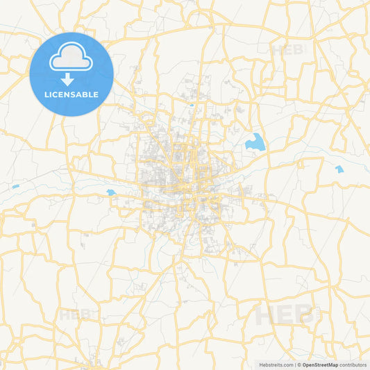 Printable street map of Tiruppur, India
