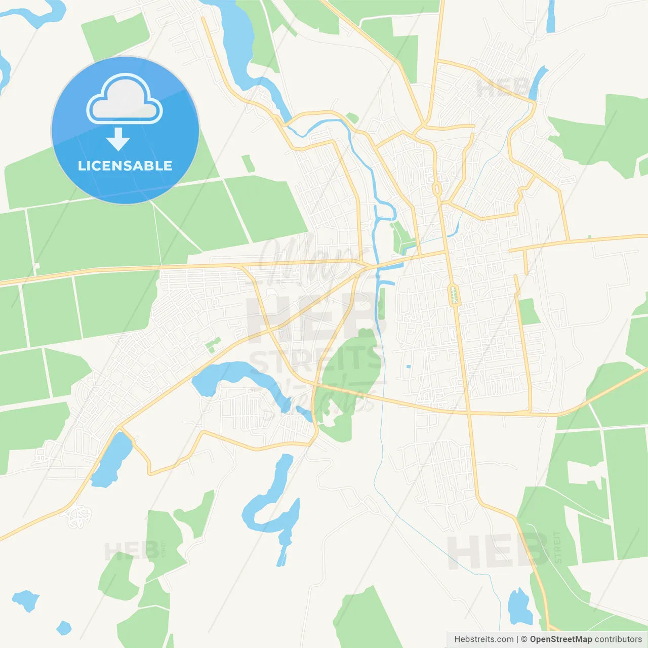 Oleksandriia, Ukraine Vector Map - Classic Colors