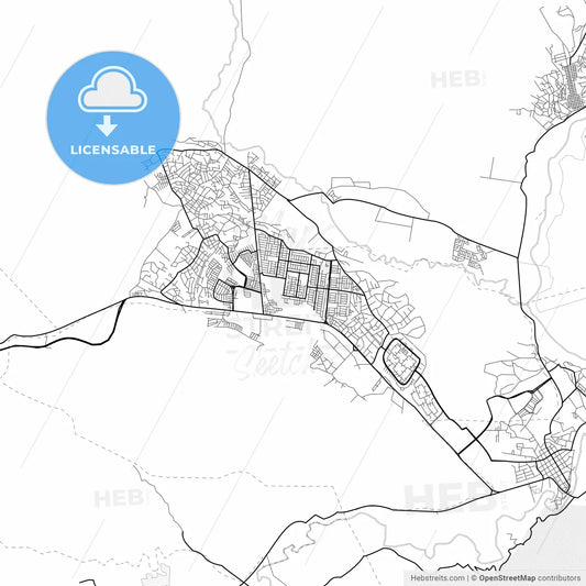 Vector PDF map of Santa Teresa del Tuy, Venezuela