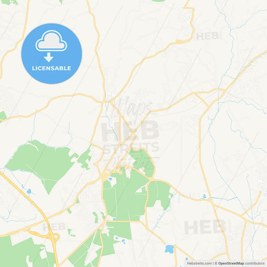 Guidonia Montecelio, Italy Vector Map - Classic Colors