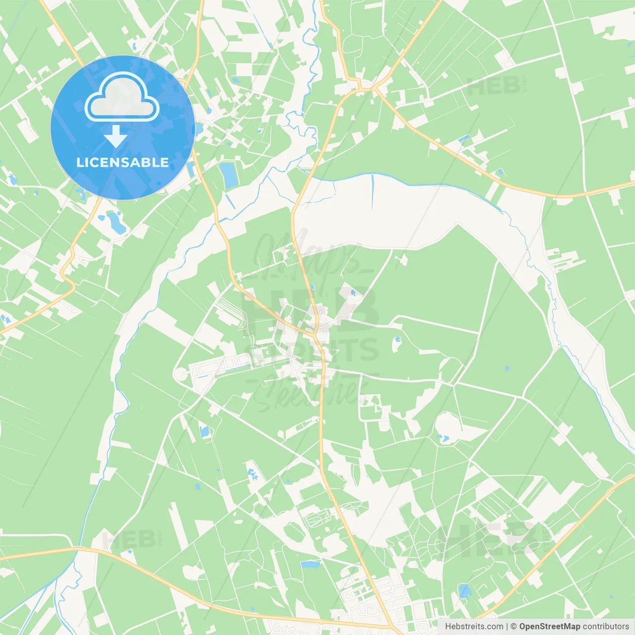 Noordenveld, Netherlands Vector Map - Classic Colors