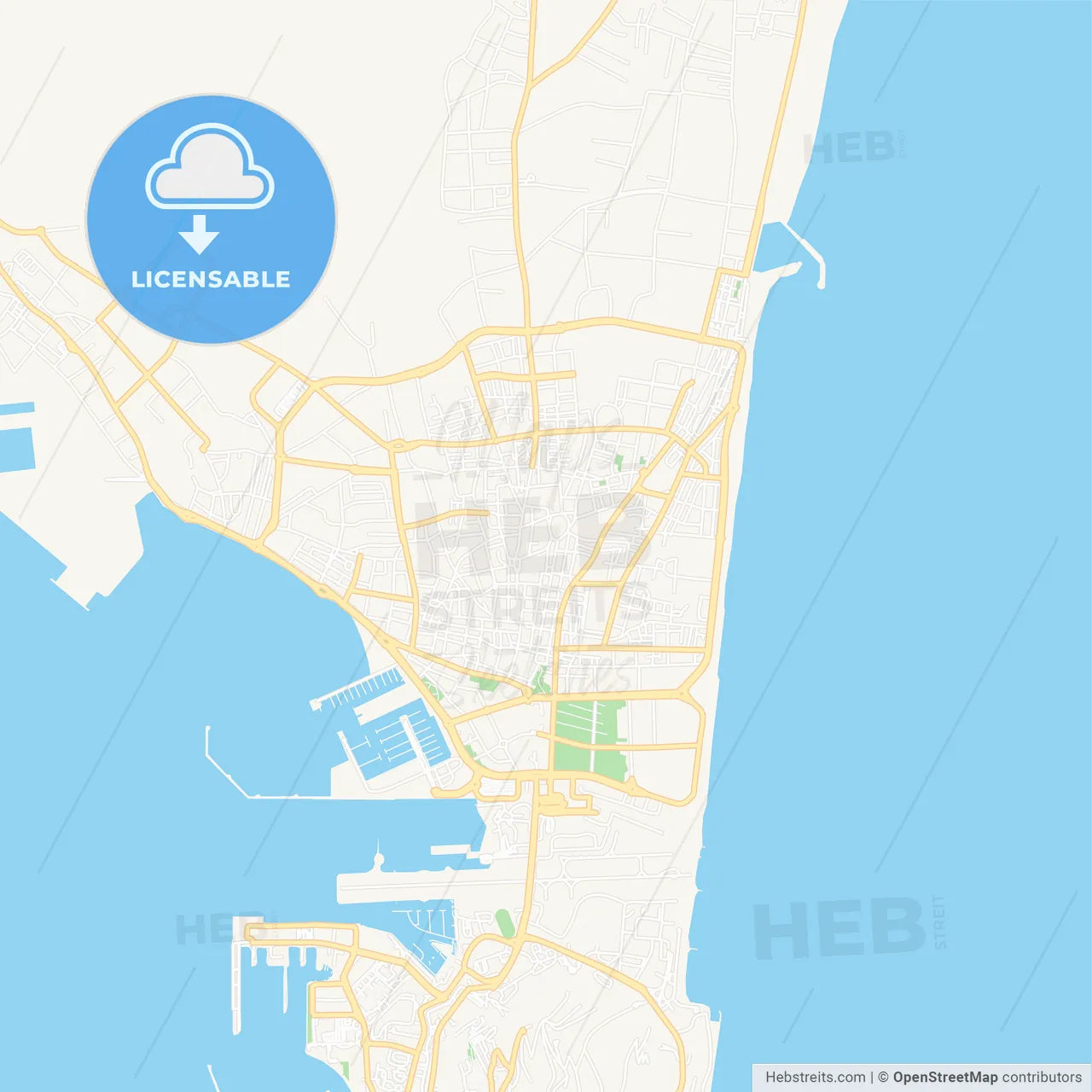 La Linea de la Concepcion, Spain Vector Map - Classic Colors