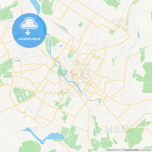 Kropyvnytskyi, Ukraine Vector Map - Classic Colors