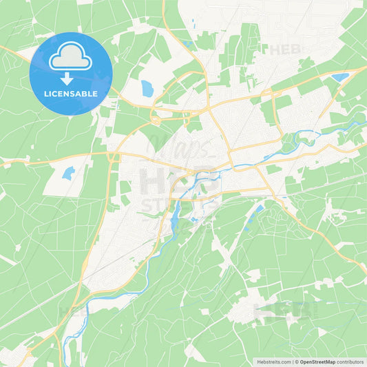 Furstenfeldbruck, Germany Vector Map - Classic Colors