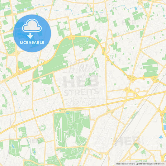 Cinisello Balsamo, Italy Vector Map - Classic Colors