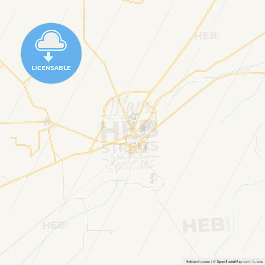 Printable street map of Sadiqabad, Pakistan
