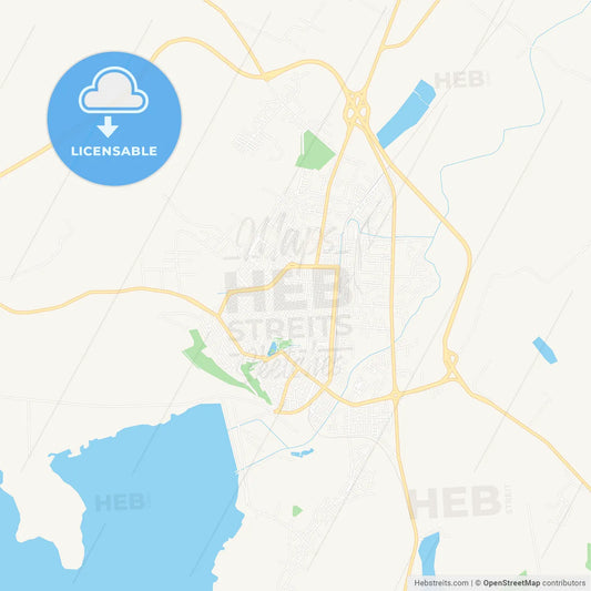 Montana, Bulgaria Vector Map - Classic Colors