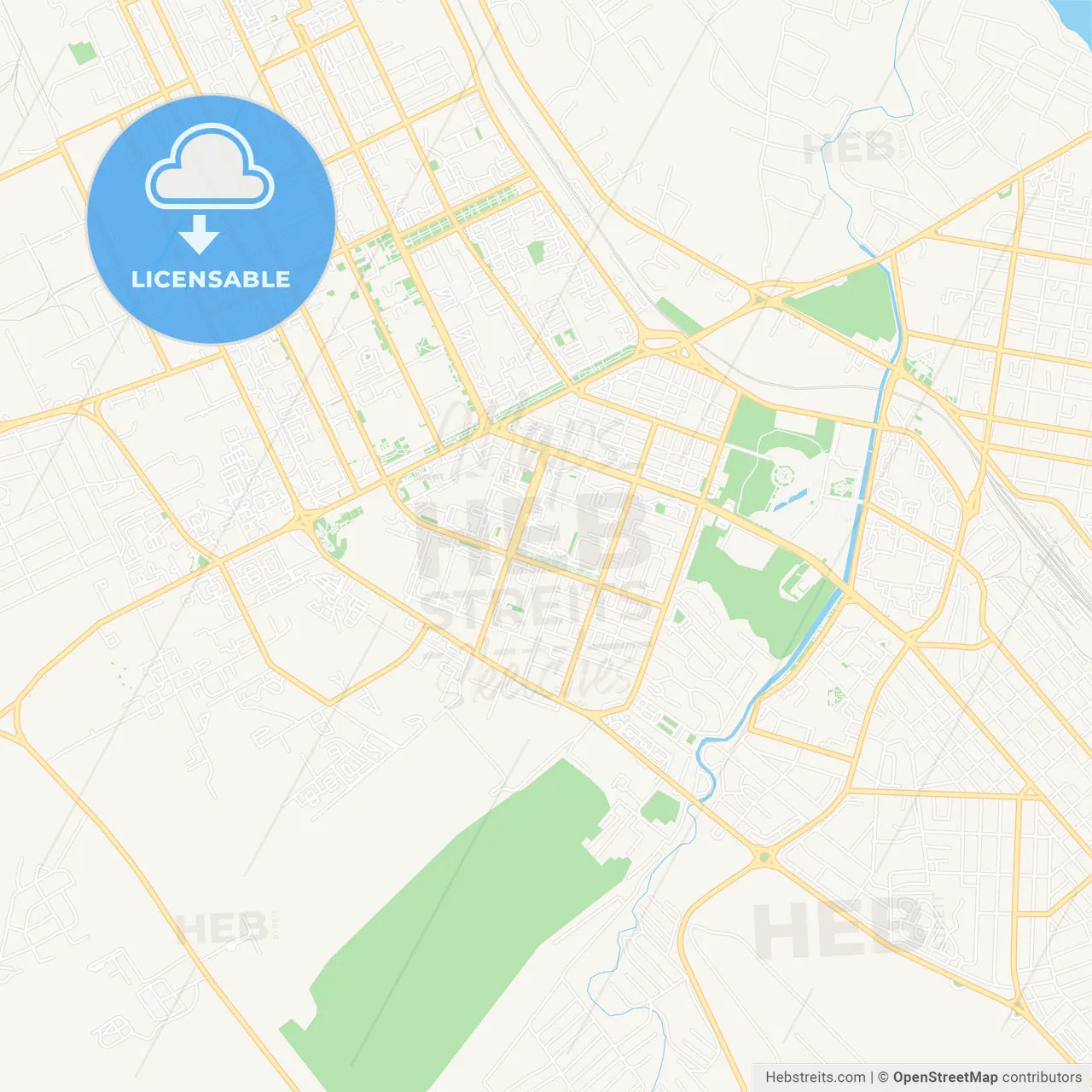 Aktobe, Kazakhstan Vector Map - Classic Colors