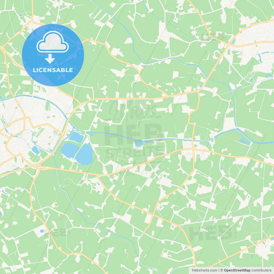 Berkelland, Netherlands Vector Map - Classic Colors