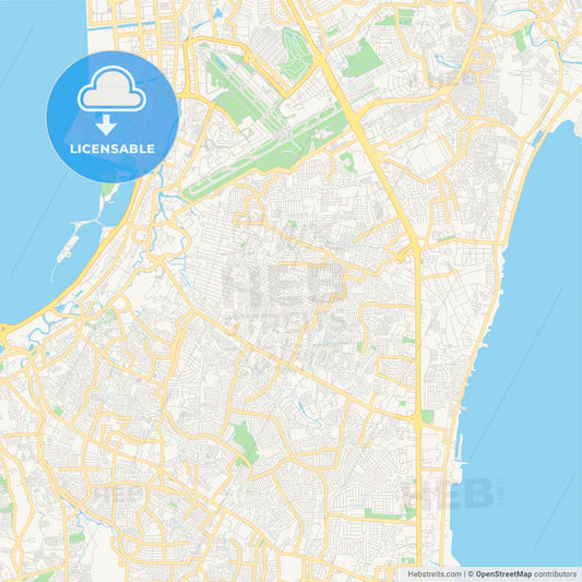 Printable street map of Parañaque, Philippines
