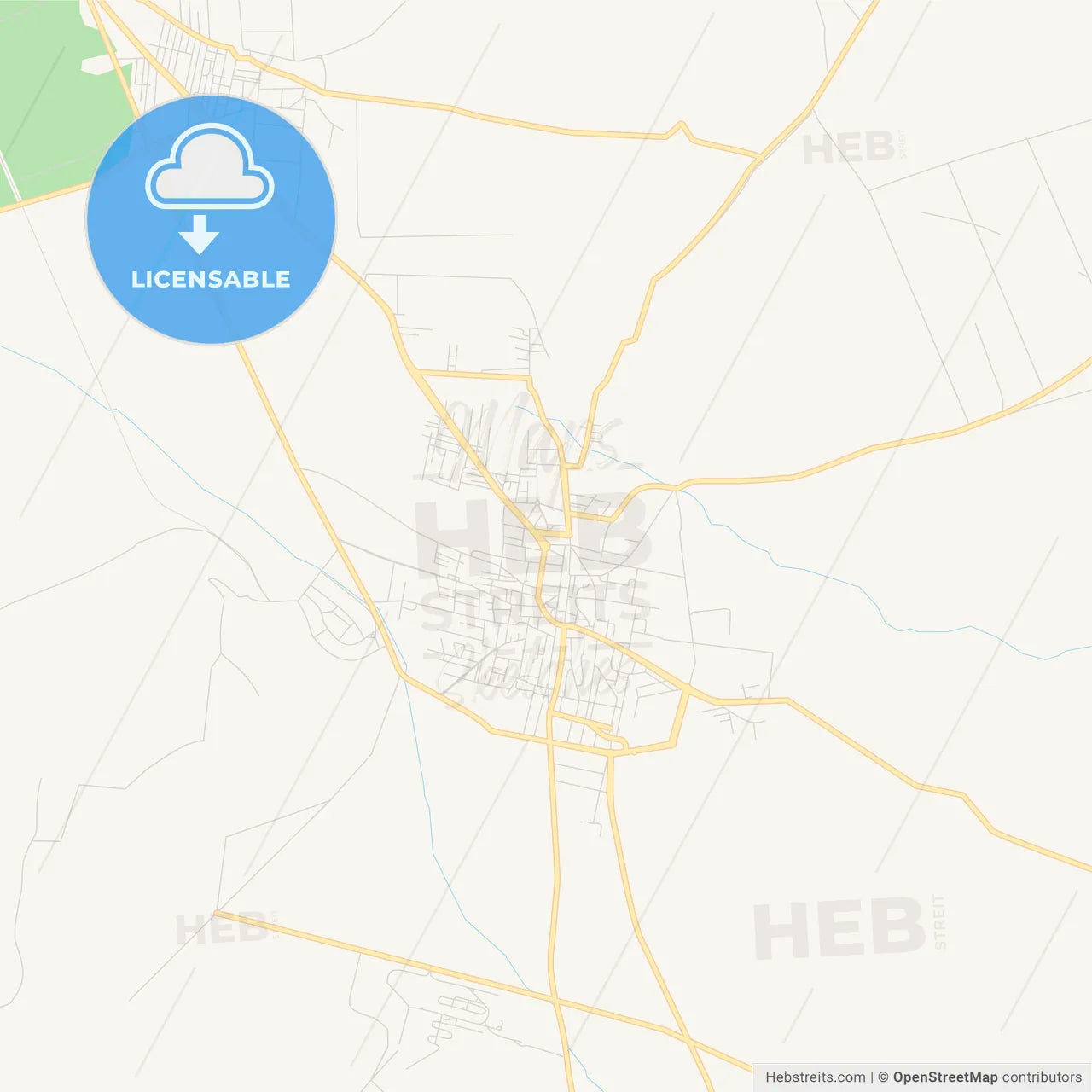 Printable street map of Al-Safira, Syria