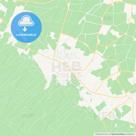 Barsinghausen, Germany Vector Map - Classic Colors