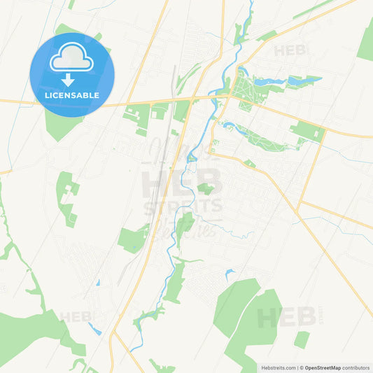 Kretinga, Lithuania Vector Map - Classic Colors