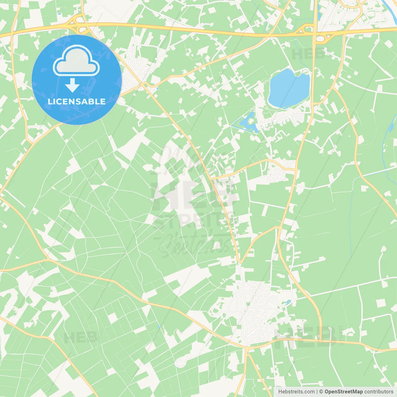 Montferland, Netherlands Vector Map - Classic Colors