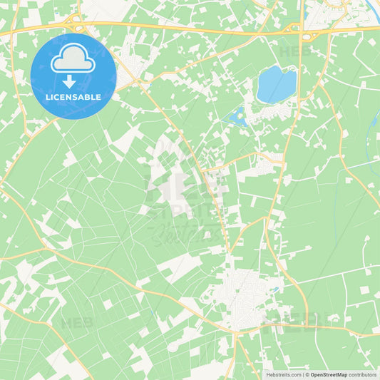 Montferland, Netherlands Vector Map - Classic Colors