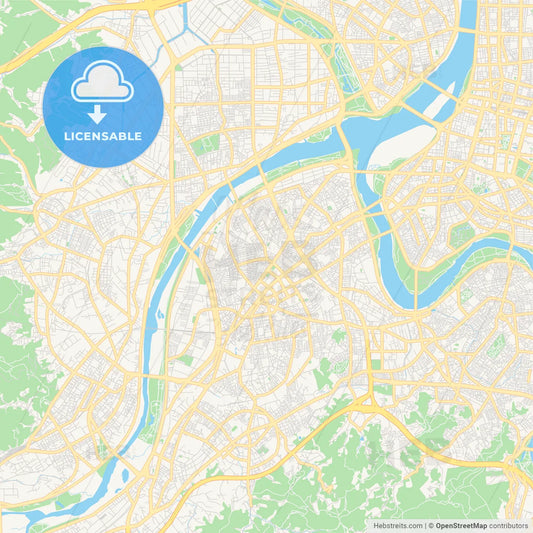Printable street map of New Taipei, Taiwan