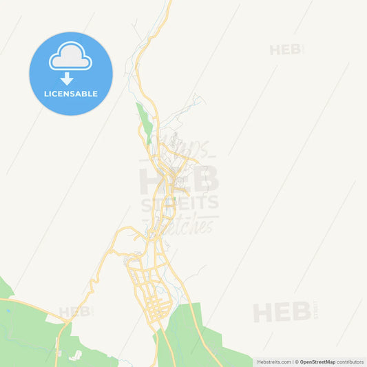 Printable street map of Altay, China