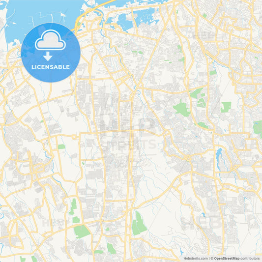 Printable street map of Imus, Philippines