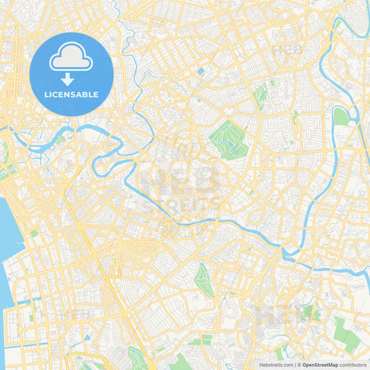 Printable street map of Mandaluyong, Philippines