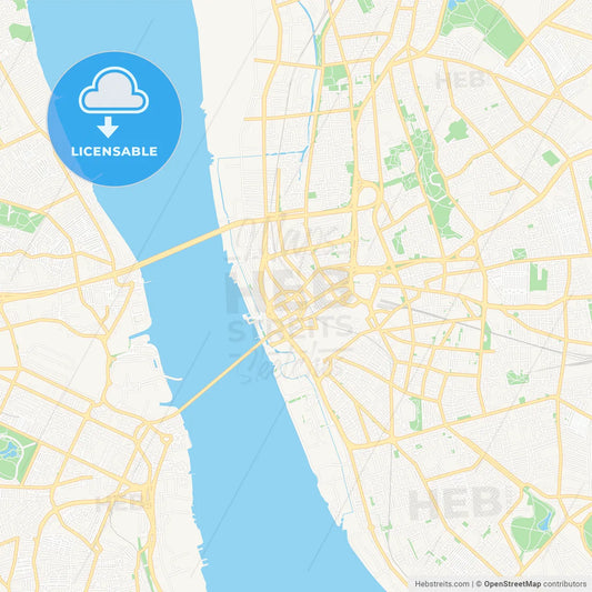 Liverpool, England Vector Map - Classic Colors
