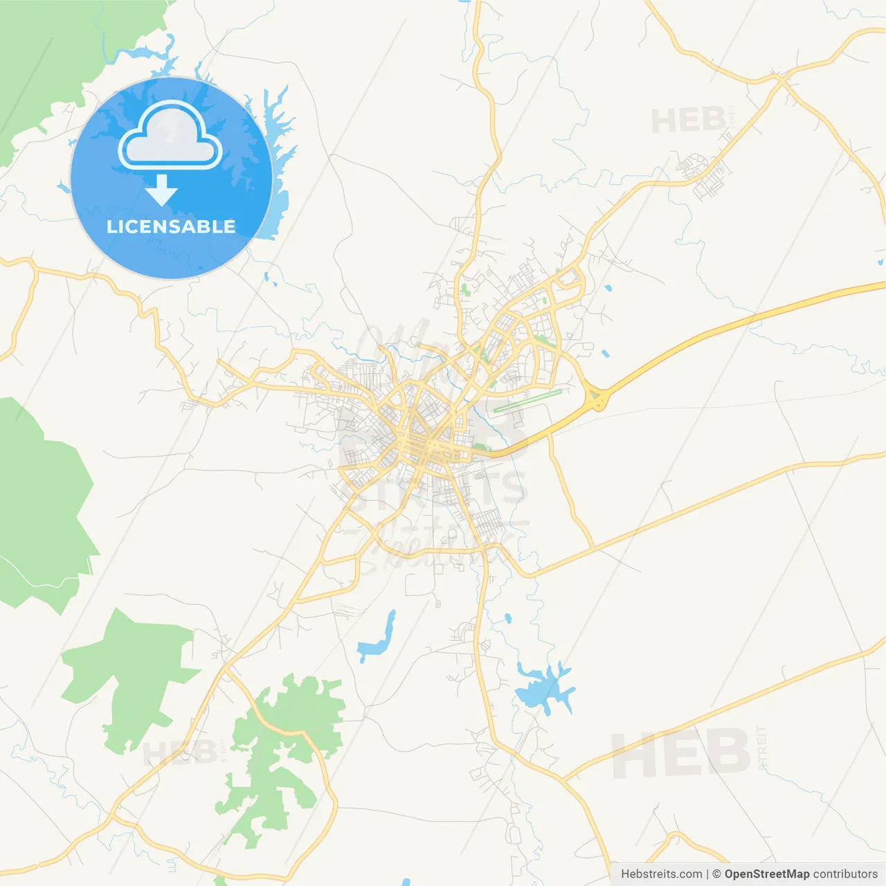 Empty vector map of Pinar del Río, Pinar del Río, Cuba