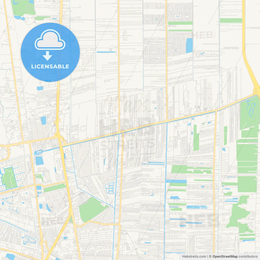 Printable street map of Rangsit, Thailand