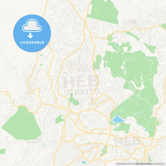 Printable street map of Blantyre, Malawi