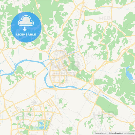 Printable street map of Paju, South Korea