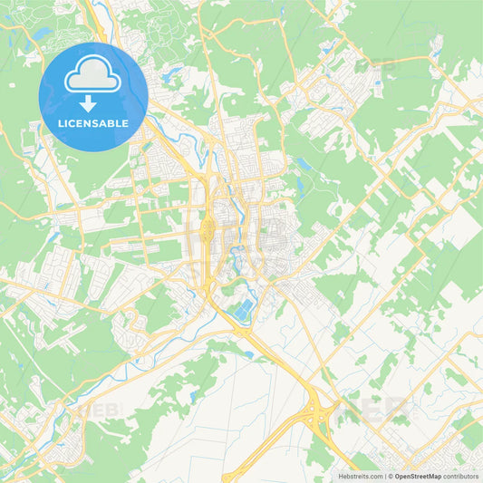 Empty vector map of Saint-Jérôme, Quebec, Canada