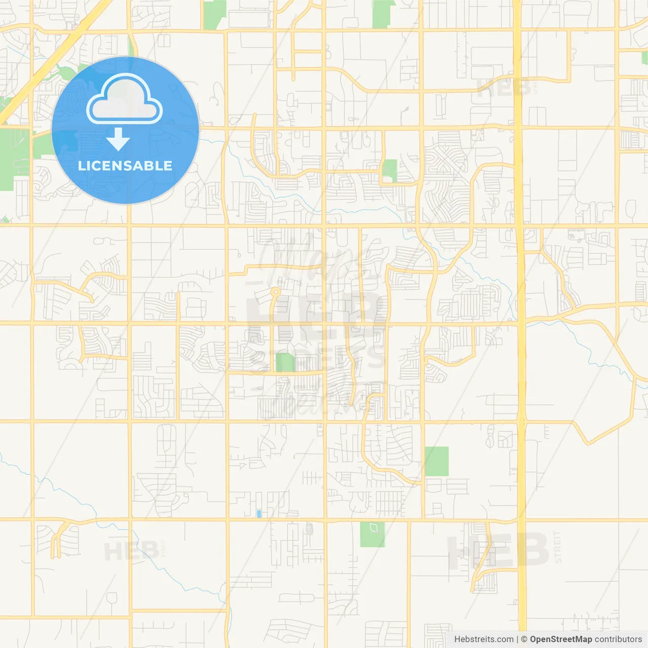 Empty vector map of DeSoto, Texas, United States of America