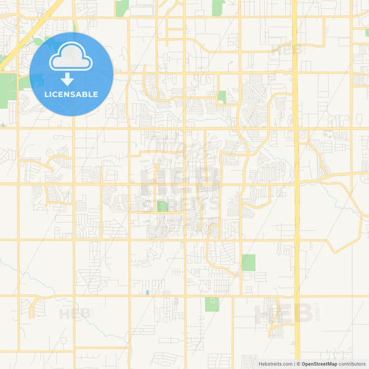 Empty vector map of DeSoto, Texas, United States of America