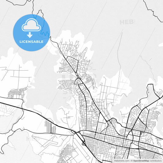 Vector PDF map of El Limon, Venezuela