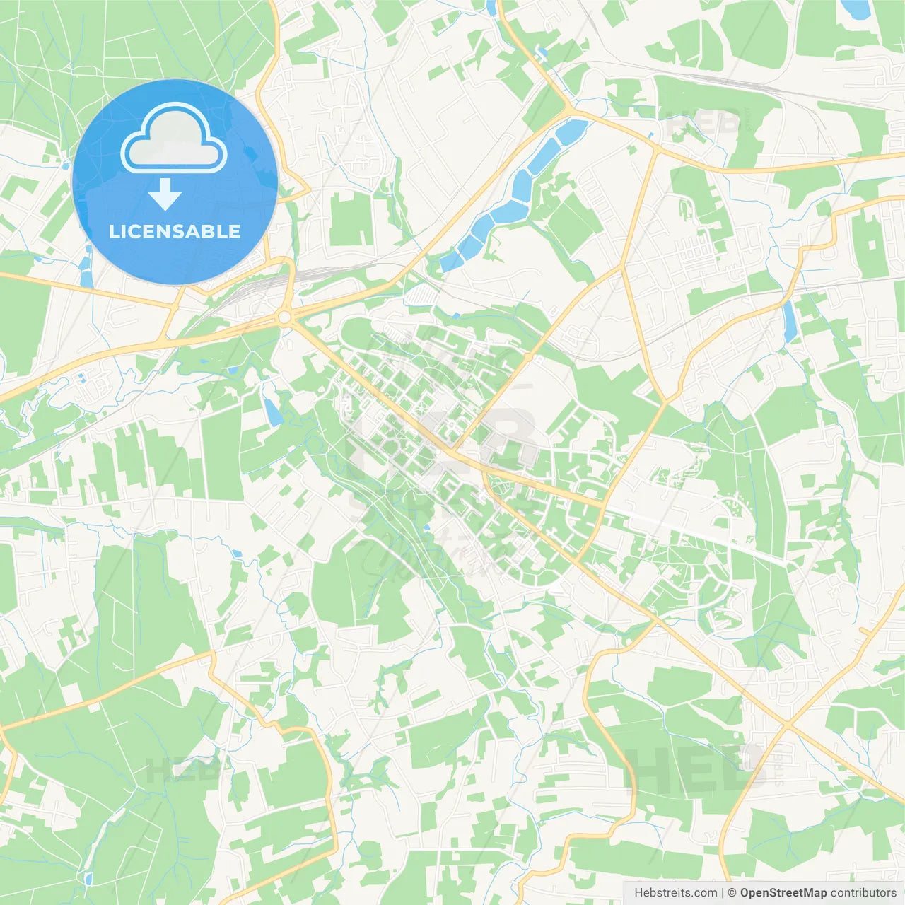 Havirov, Czechia Vector Map - Classic Colors