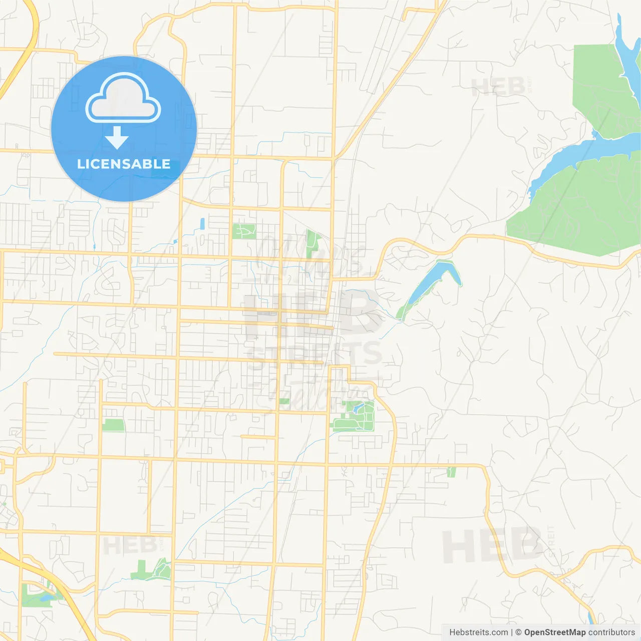 Empty vector map of Rogers, Arkansas, USA