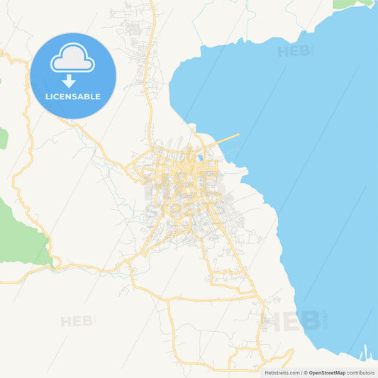 Printable street map of Palopo, Indonesia