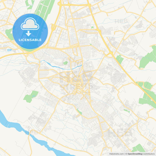 Printable street map of Angeles, Philippines