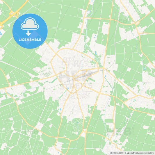 Euskirchen, Germany Vector Map - Classic Colors