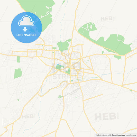 Drama, Greece Vector Map - Classic Colors