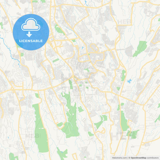 Printable street map of Dasmariñas, Philippines