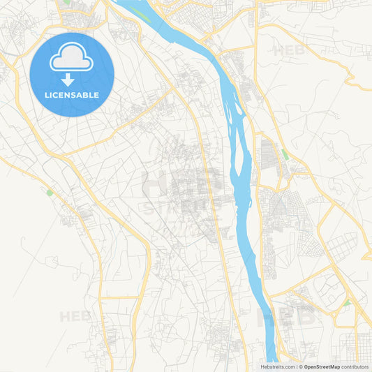 Printable street map of Al Hawamidiyah, Egypt