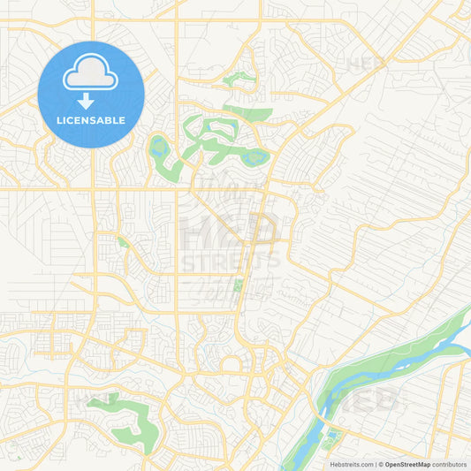 Empty vector map of Rio Rancho, New Mexico, USA