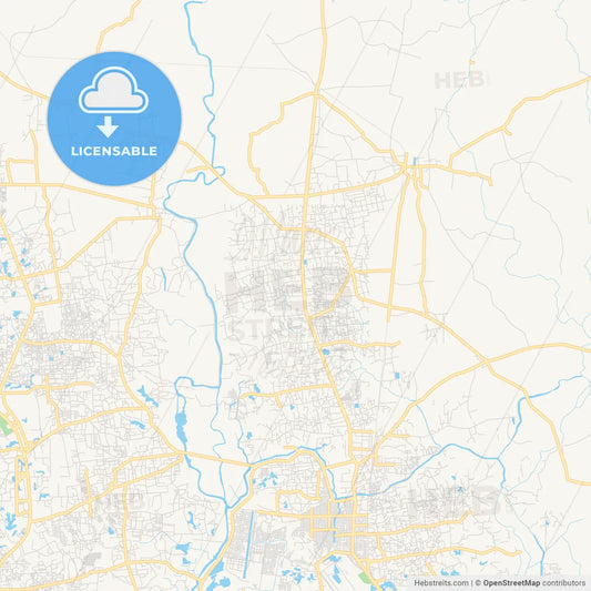 Printable street map of Gazipur, Bangladesh