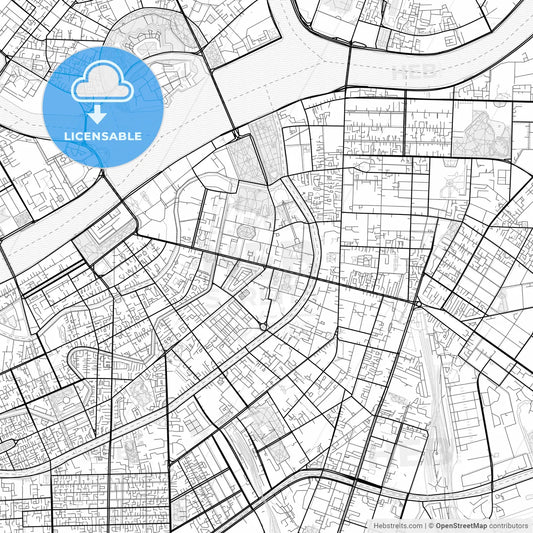 Vector PDF map of Saint Petersburg, Russia