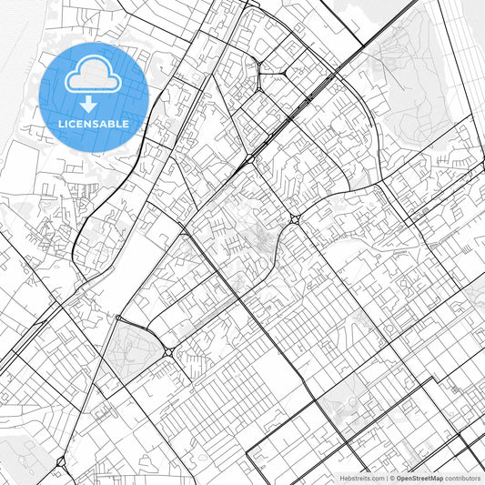 Vector PDF map of Samara, Russia