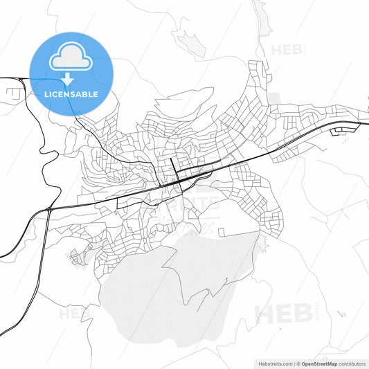 Vector PDF map of Yozgat, Turkey