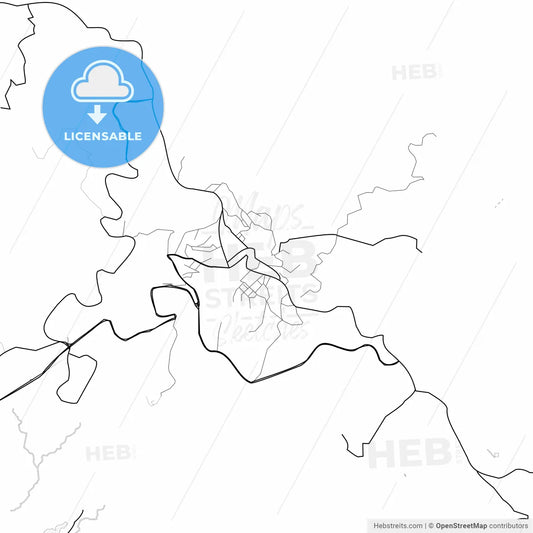 Vector PDF map of Şırnak, Turkey